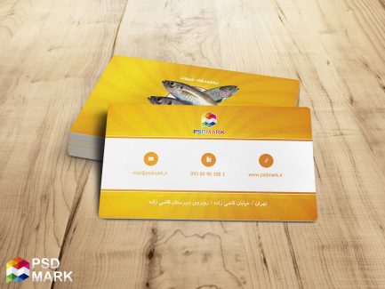 کارت ویزیت لایه باز نمایندگی محصولات دریایی و شیلات